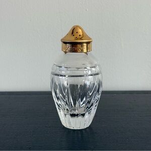 Waterford | Crystal Hanover Salt Shaker With Gold-Tone Lid Discontinued Marquis